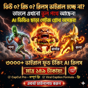 ৩০০০+ AI রিলস মাত্র ১৪৯৳!
